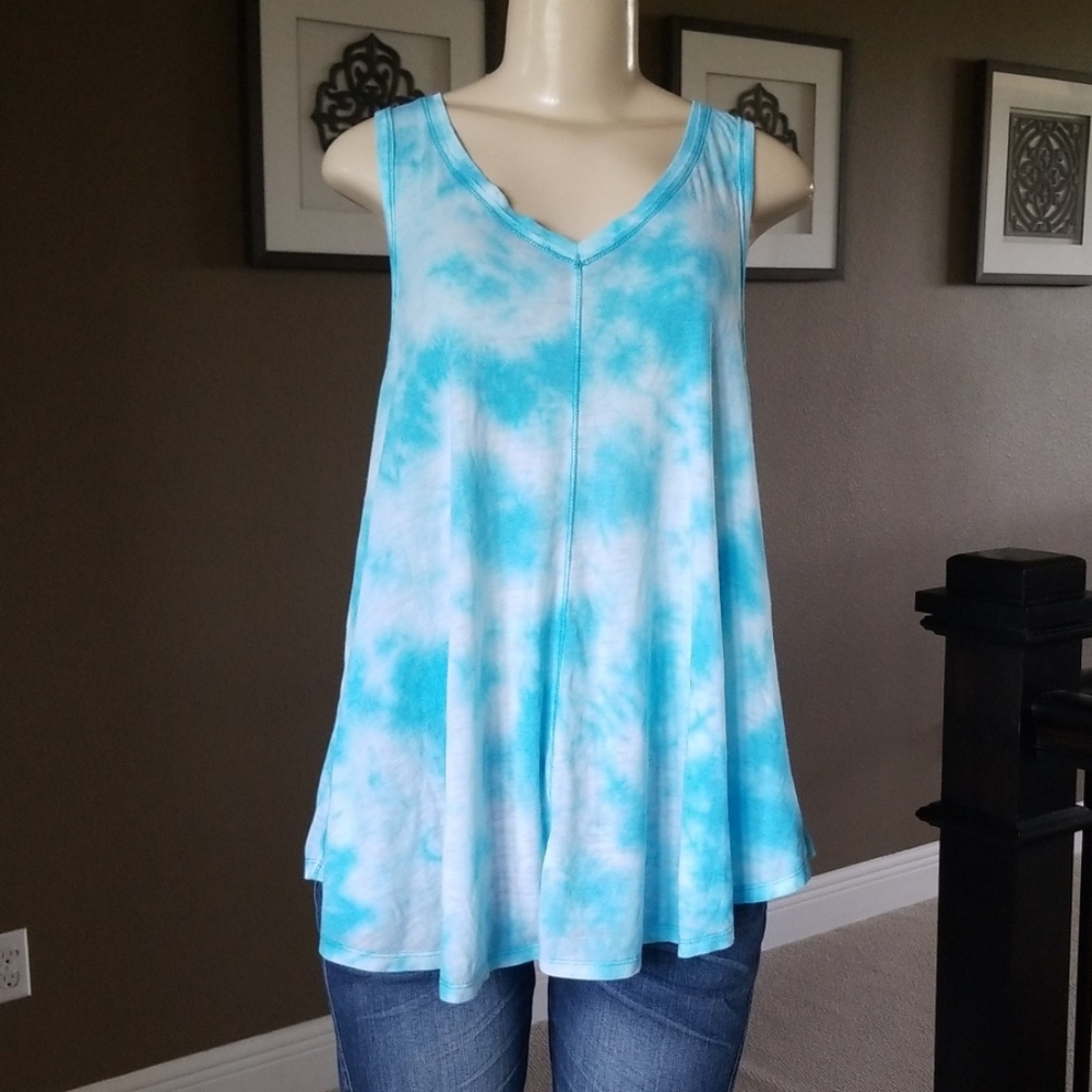 Calvin Klein Shirt Tie-Dye Tank Top LARGE